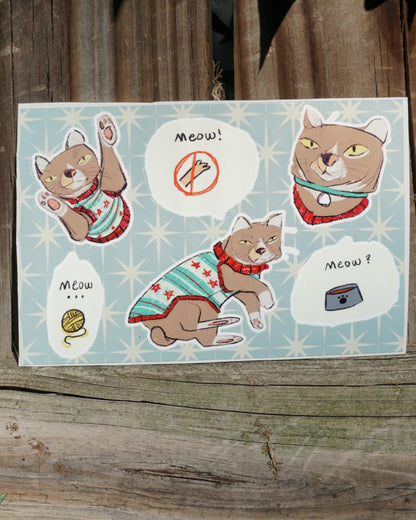 Cat Sticker Sheet