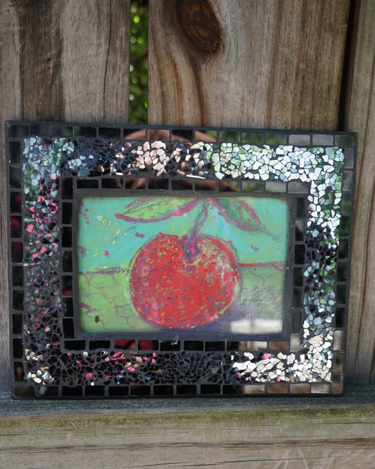 Oil Pastel Still Life In Vintage Frame